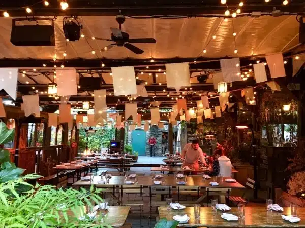 Dinner at Gallow Green restaurant in New York City