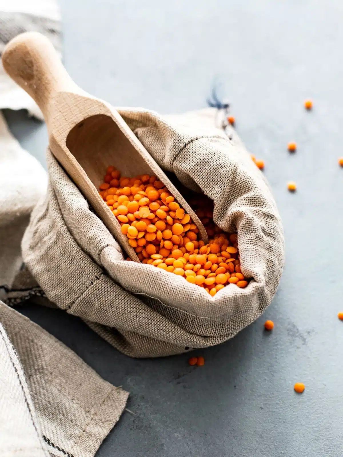 bag of red lentils